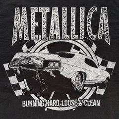 Metallica - Burning Hard, Loose & Clean - Black Vintage T-shirt