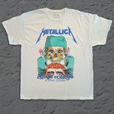 Metallica - Crash Course - White Vintage T-shirt