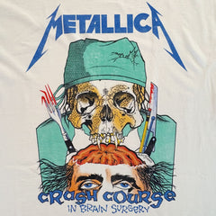 Metallica - Crash Course - White Vintage T-shirt