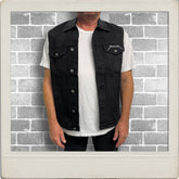 Metallica - Faces - Black Tar Denim Vest