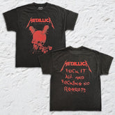 Metallica - F'ing No Regrets - Black Vintage T-shirt