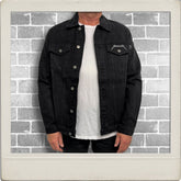 Metallica - Pushead Skull - Black Tar Denim Jacket