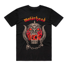 Motorhead - 50th Warpig Flames - Black T-shirt