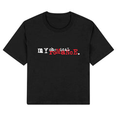 My Chemical Romance - Three Cheers Logo - Womens Black Crop