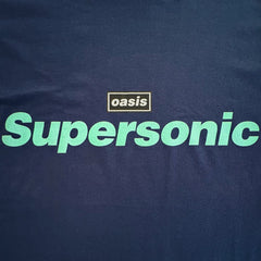 Oasis - Supersonic Text - Navy T-shirt