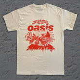 Oasis - What The World - Natural T-shirt