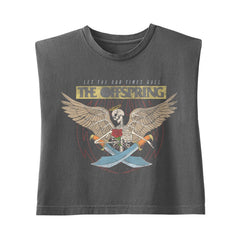 The Offspring - Bad Times - Faded Black Muscle Crop