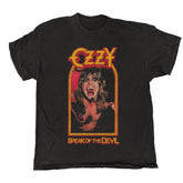 Ozzy Osbourne - Devil Tracklist - Black Vintage T-shirt