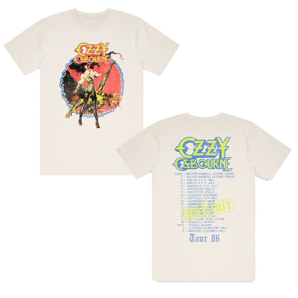 Ozzy Osbourne - EU Tour '86 - Natural T-shirt