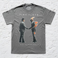 Pink Floyd - Man on Fire Outlined - Charcoal T-shirt