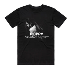 Poppy - Grey Negative Spaces - Black T-shirt