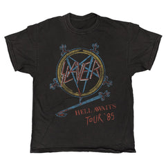 Slayer - Hell Awaits - Black Vintage T-shirt