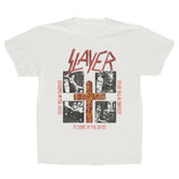 Slayer - Seasons Quad - White Vintage T-shirt