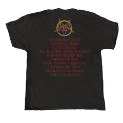 Slayer - SOH Tracklist - Black Vintage T-shirt