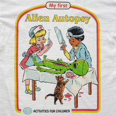 Steven Rhodes - My First Alien Autopsy - White T-shirt