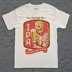 Steven Rhodes - Intense Panic Attack - White T-shirt