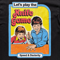Steven Rhodes - Knife Game - Black T-shirt