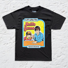 Steven Rhodes - Knife Game - Black T-shirt