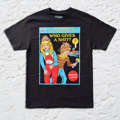 Steven Rhodes - Who Gives a Shit - Black T-shirt