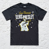 Sun Records x Elvis - Singing - Black T-shirt