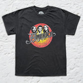 Sun Records x America - Circle Faces - Black Vintage T-shirt