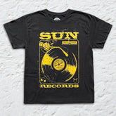Sun Records - Turns-table - Black Vintage T-shirt