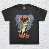 Weezer - Rock Music Unicorn - Black Vintage T-shirt