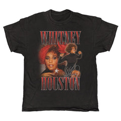 Whitney Houston - Homage - Black Vintage T-shirt