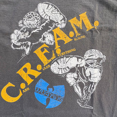 Wu-Tang Clan - CREAM Kicked - Faded Black T-shirt