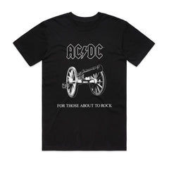 AC/DC - About To Rock - Black T-shirt