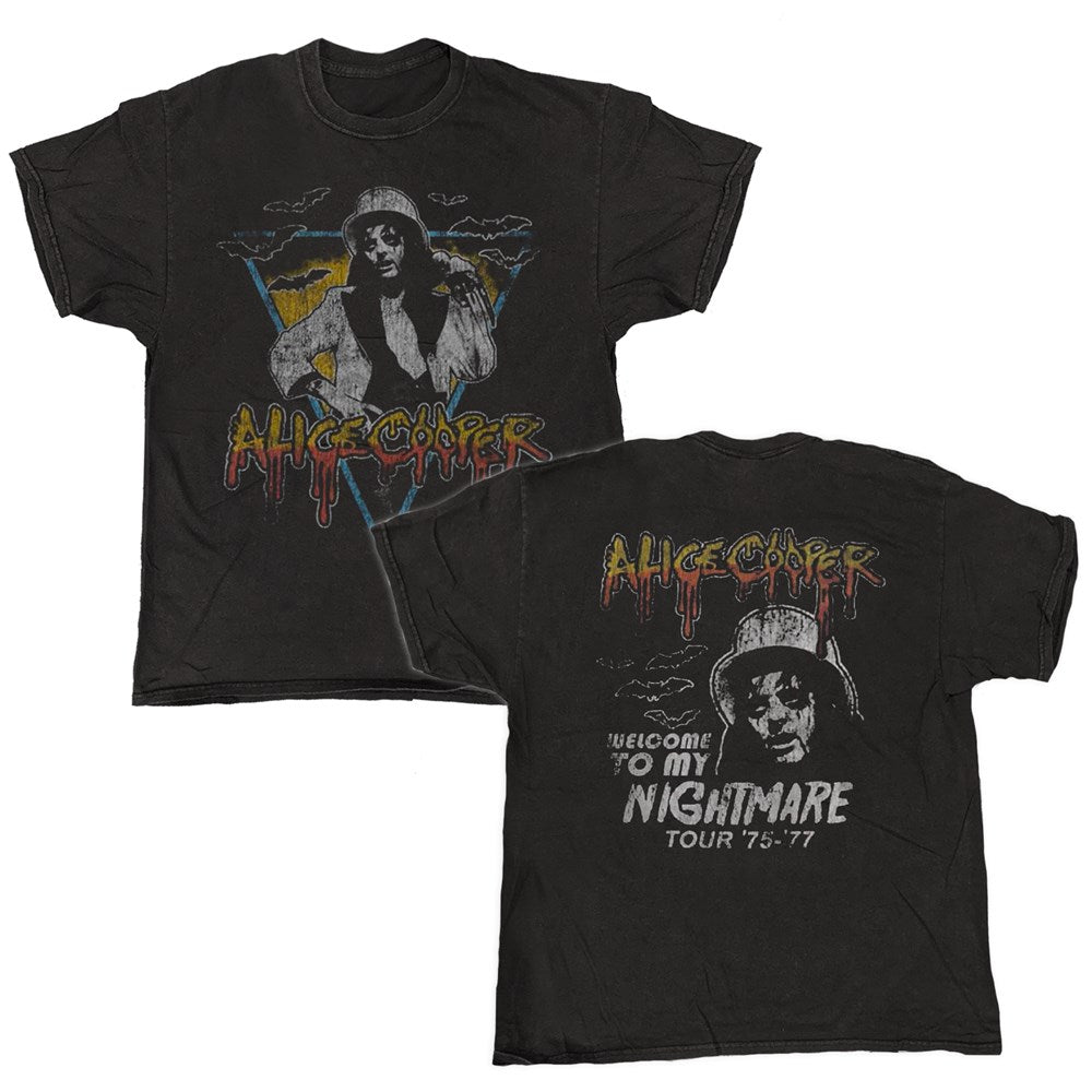 Alice Cooper - Bats Tour - T-shirt Vintage Wash Black