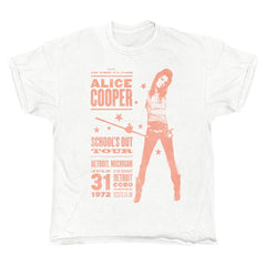 Alice Cooper - Vintage Detroit - White Vintage T-shirt
