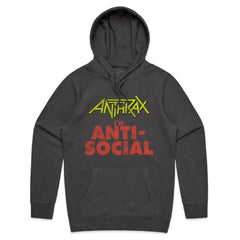 ANTHRAX - I'm Anti-Social - Faded Black Hoodie