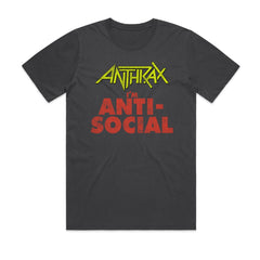 ANTHRAX - I'm Anti-Social - Faded Black T-shirt