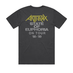 ANTHRAX - SOE on Tour - Faded Black T-shirt