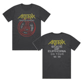 ANTHRAX - SOE on Tour - Faded Black T-shirt