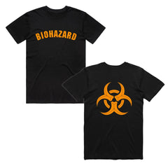 Biohazard - College - Black T-shirt