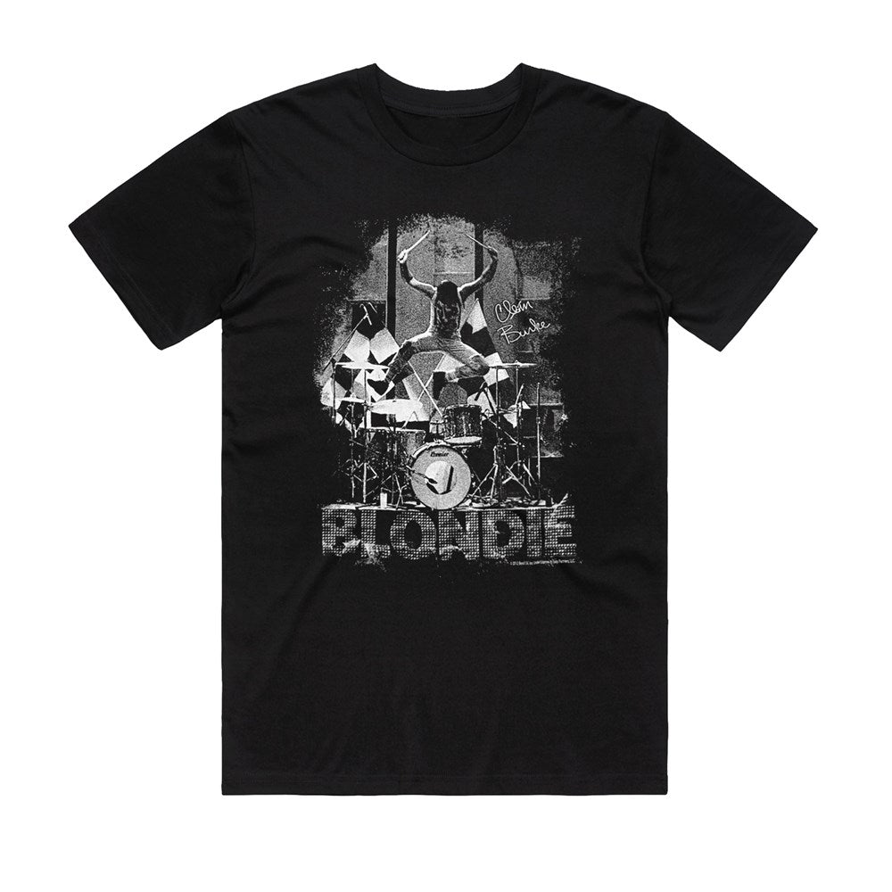 Blondie - Clem Burke T-shirt - Black (Limited Tour Item)