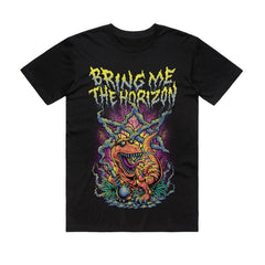 Bring Me The Horizon - Smoking Dinosaur - Black T-shirt
