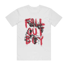 Fall Out Boy - Skull Mohawk - White T-shirt