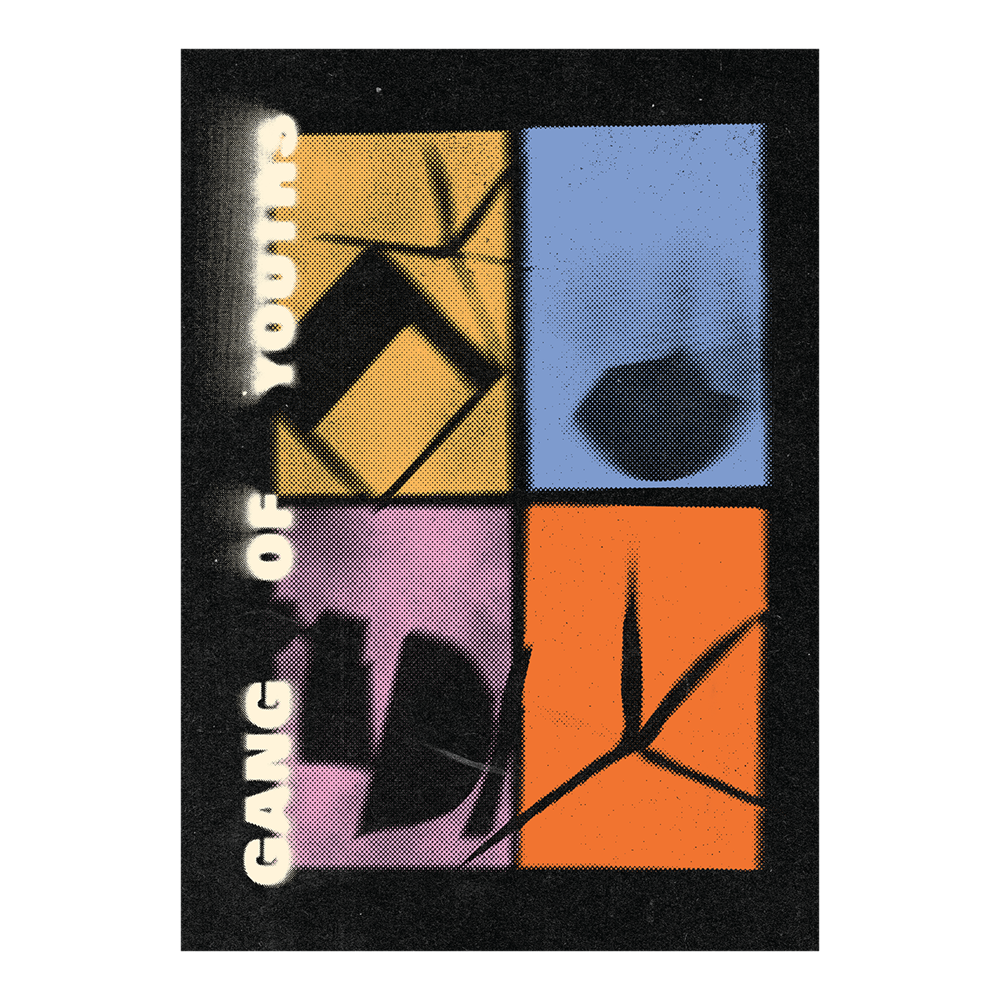 Gang of Youths - Angel In Realtime. A3 Black Poster