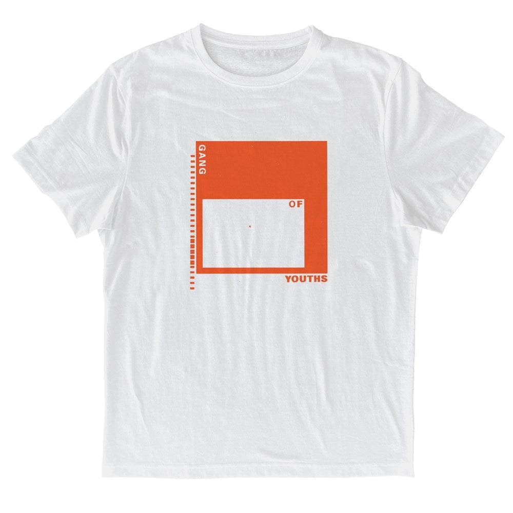 Gang of Youths - Tour Tee 3 - White (Orange Print)