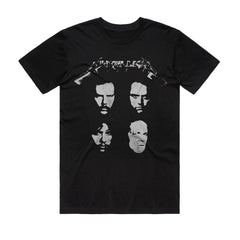 Metallica - Four Faces Retro - Black T-shirt