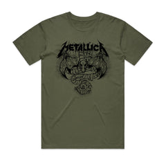 Metallica - Roam Mono Blast - Military Green T-shirt