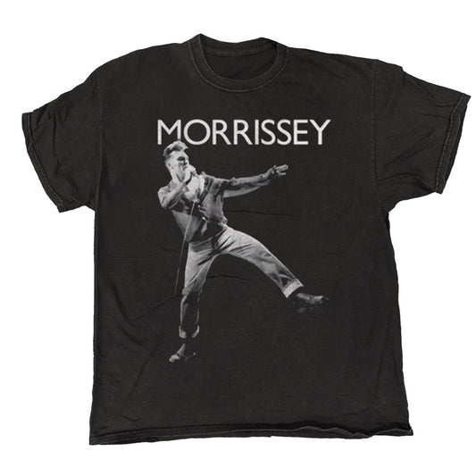 Morrissey - Leg Kick - Vintage Wash T-shirt Black
