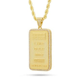 King Ice - The 14K Gold Kilo Bar Necklace