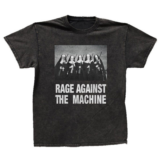 Rage Against The Machine - Nuns with Guns - Vintage Wash T-shirt Black