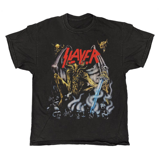 Slayer - Airbrush Demon - T-shirt Vintage Black
