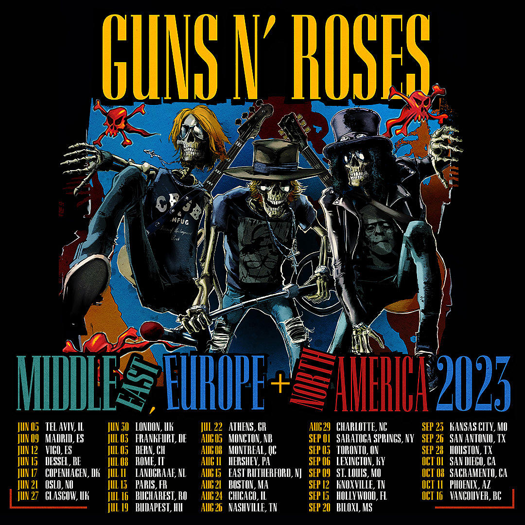 Guns N' Roses announce world tour for 2023 Official Merchandise Store