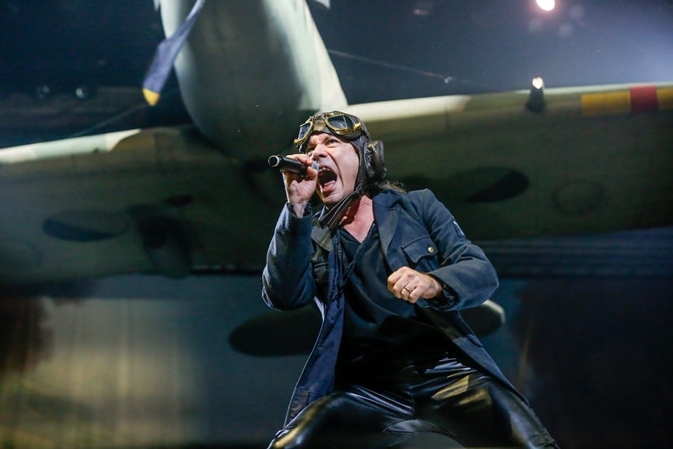 Iron Maiden replica plane malfunction during 'Aces High' Official Merchandise Store